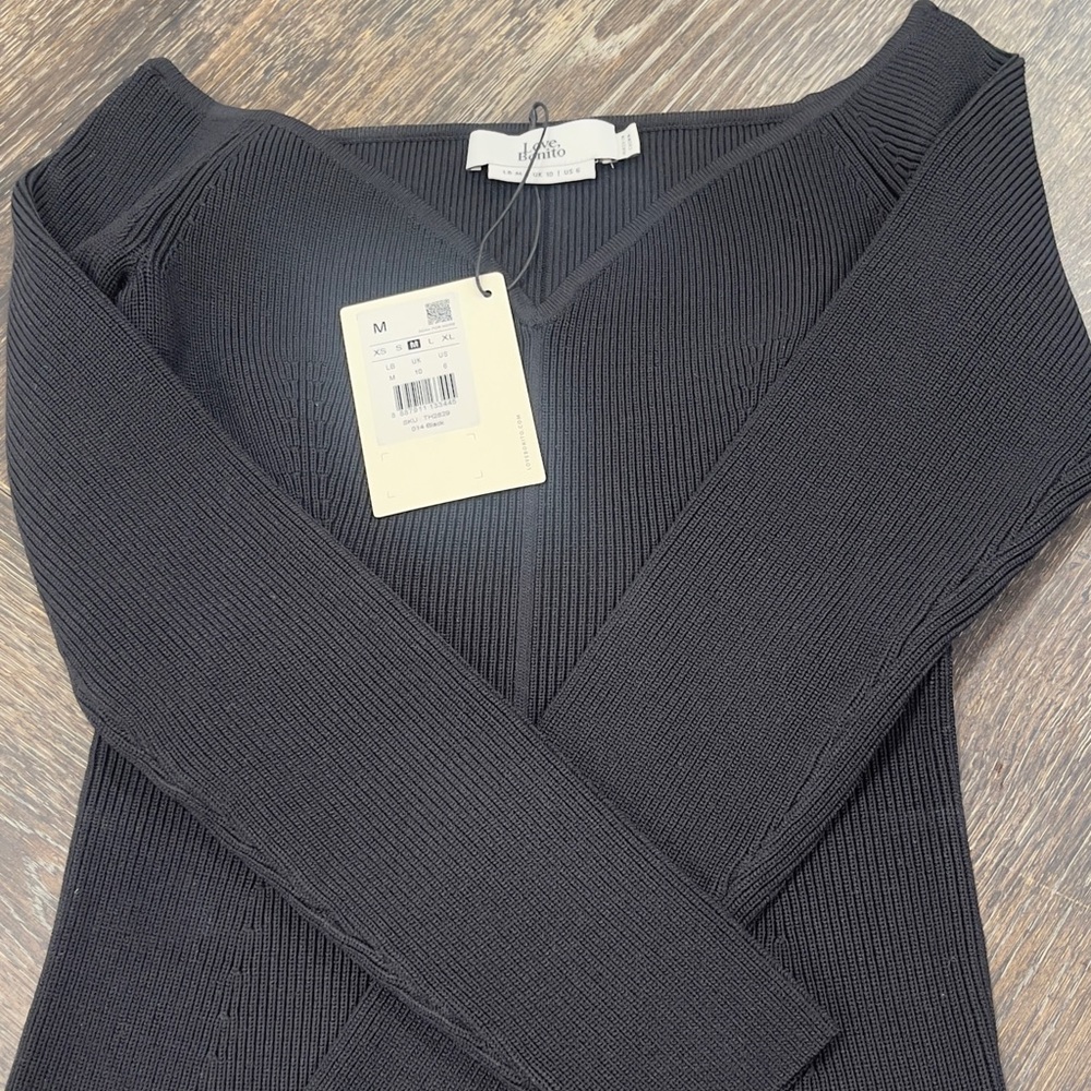 Love Bonito Off-Shoulder knit top